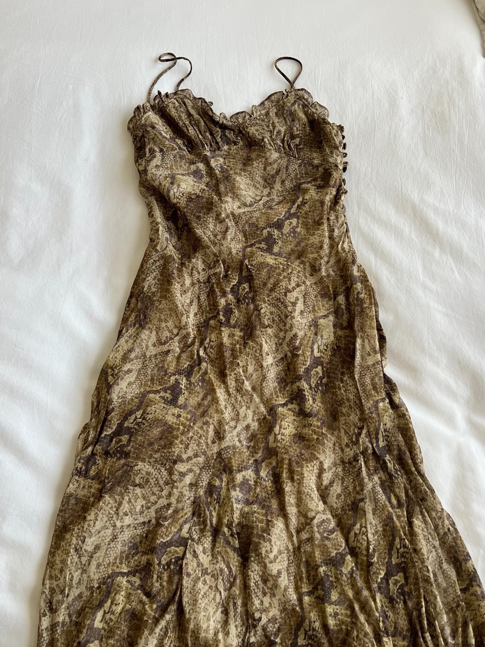 Maxi animal print dress